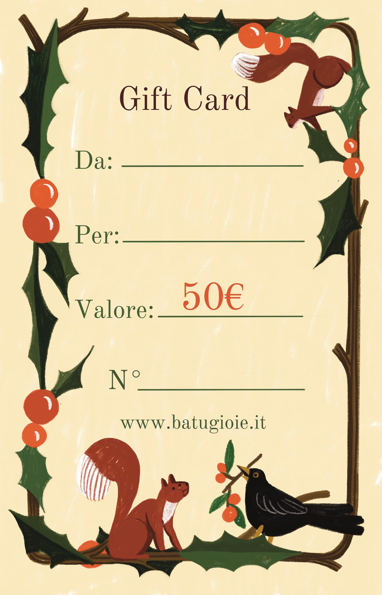 GIFT CARD NATALIZIA DA 50 €