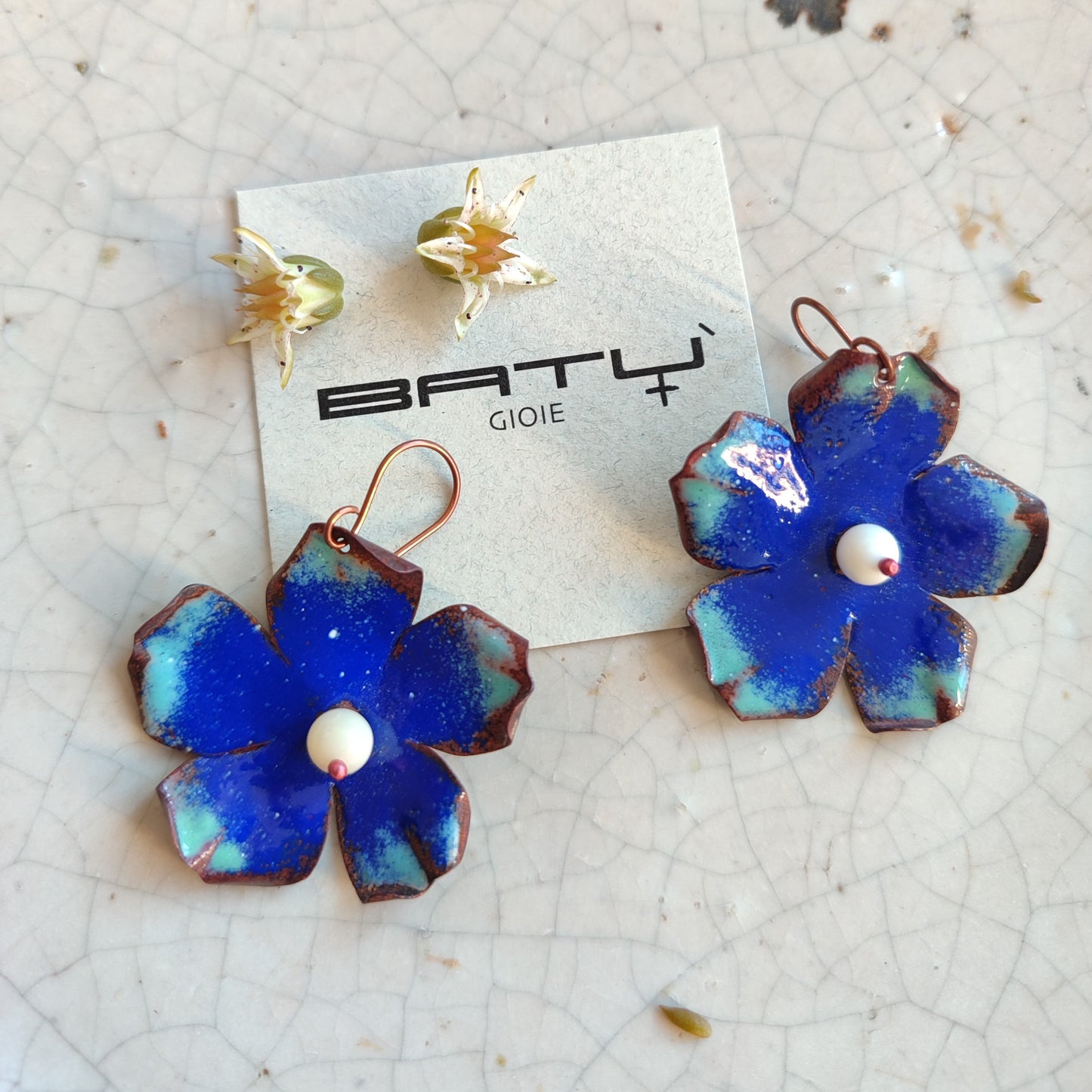 Orecchini FIORE BLU