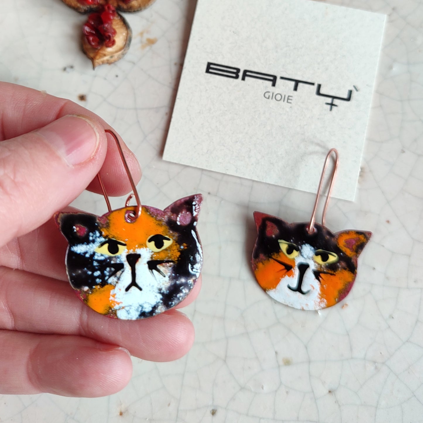 Orecchini GATTI calico