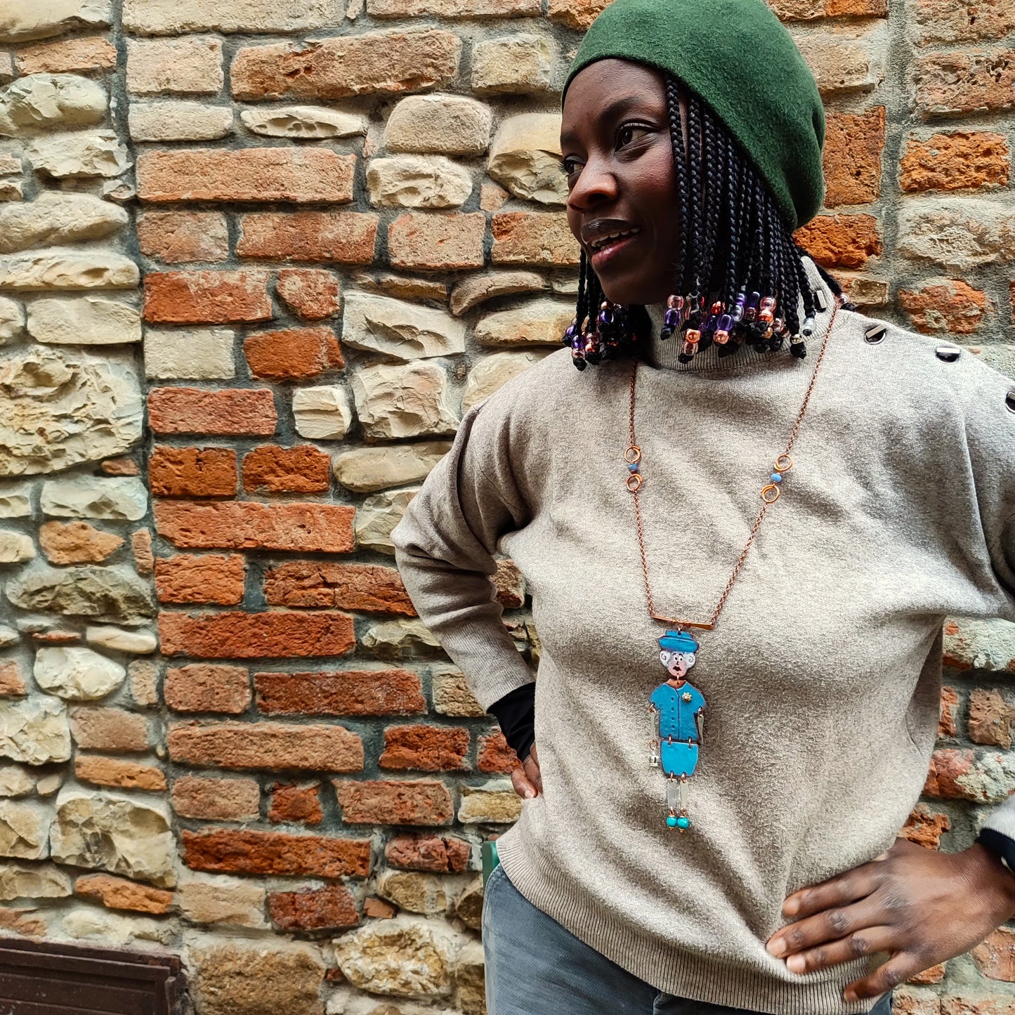 Collana REGINA ELISABETTA azzurra