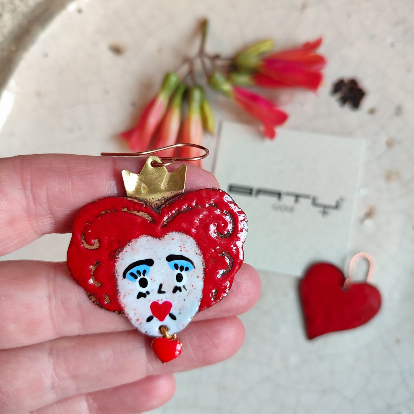 Orecchini REGINA e CUORE
