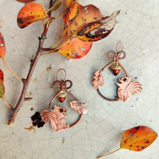 Orecchini SCOIATTOLI CURIOSI
