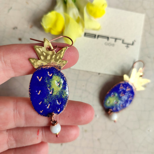 Orecchini ANANAS BLU