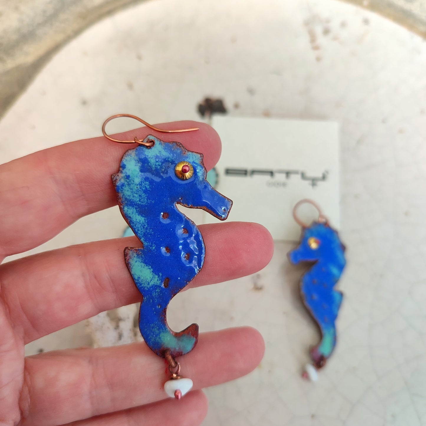 Orecchini CAVALLUCCI BLU