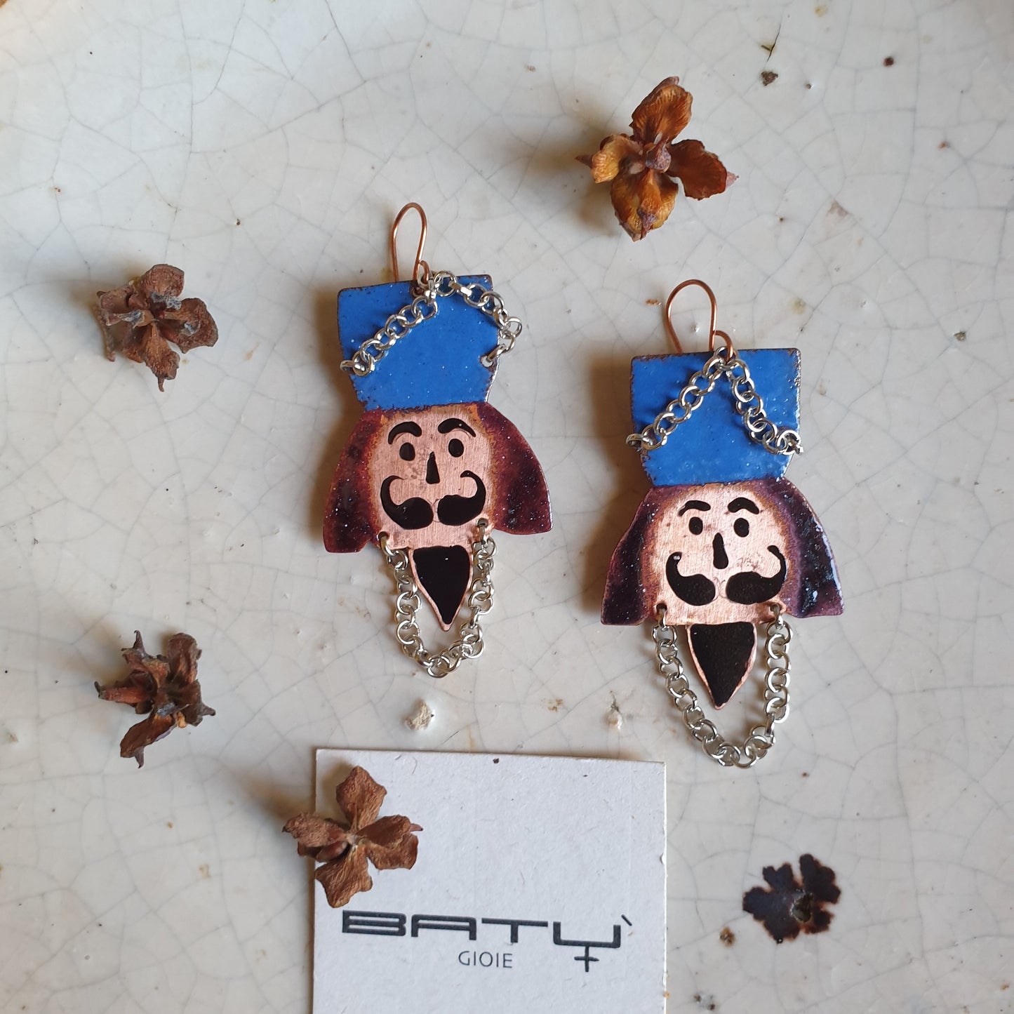 Orecchini SCHIACCIANOCI BLU