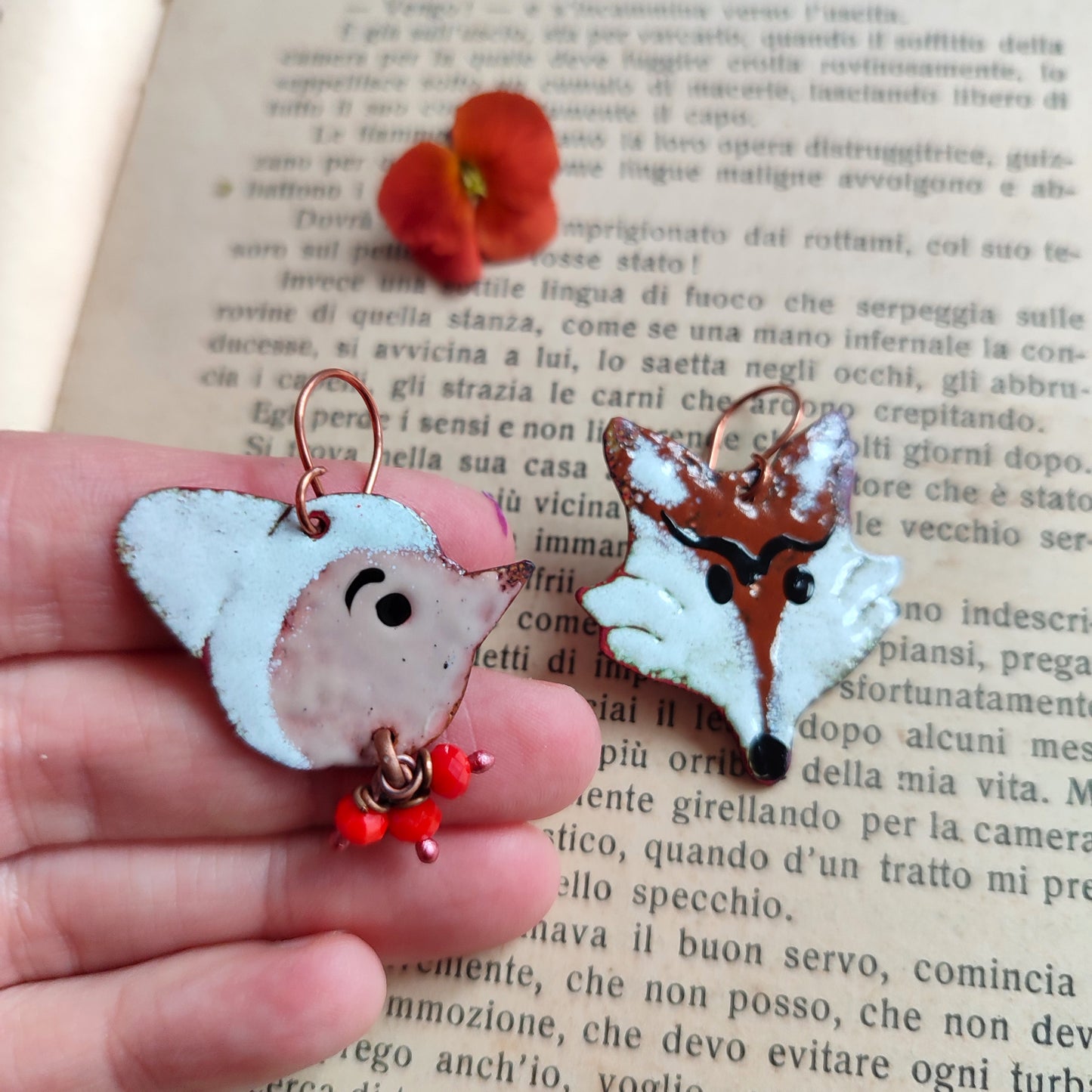 Orecchini PINOCCHIO e VOLPE testa